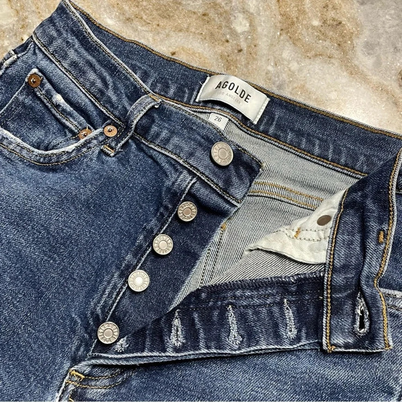 AGOLDE | Nico High Rise Slim Fit Jeans in Ovations size 26 Evereve - Picture 3 of 13
